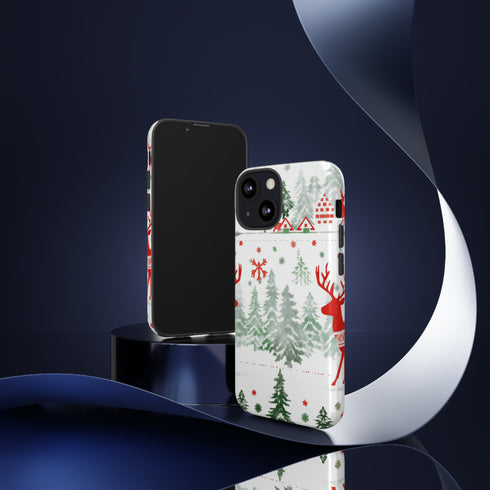 Nordic Christmas Print - Impact Resistant Phone Case
